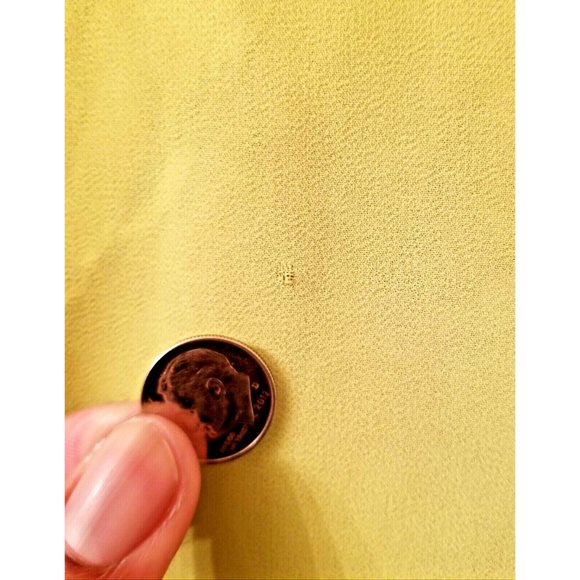 Poeme by CITRON Semi Sheer Top Sz Small Colorful Green Blue Yellow Orange White - Picture 5 of 5